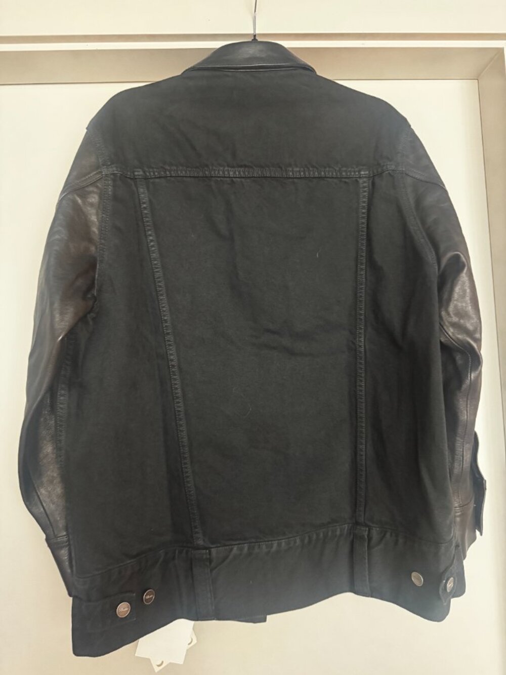 KHAITE Grizzo Prescott Denim & Lambskin Leather Jacket NWT - Picture 10 of 10